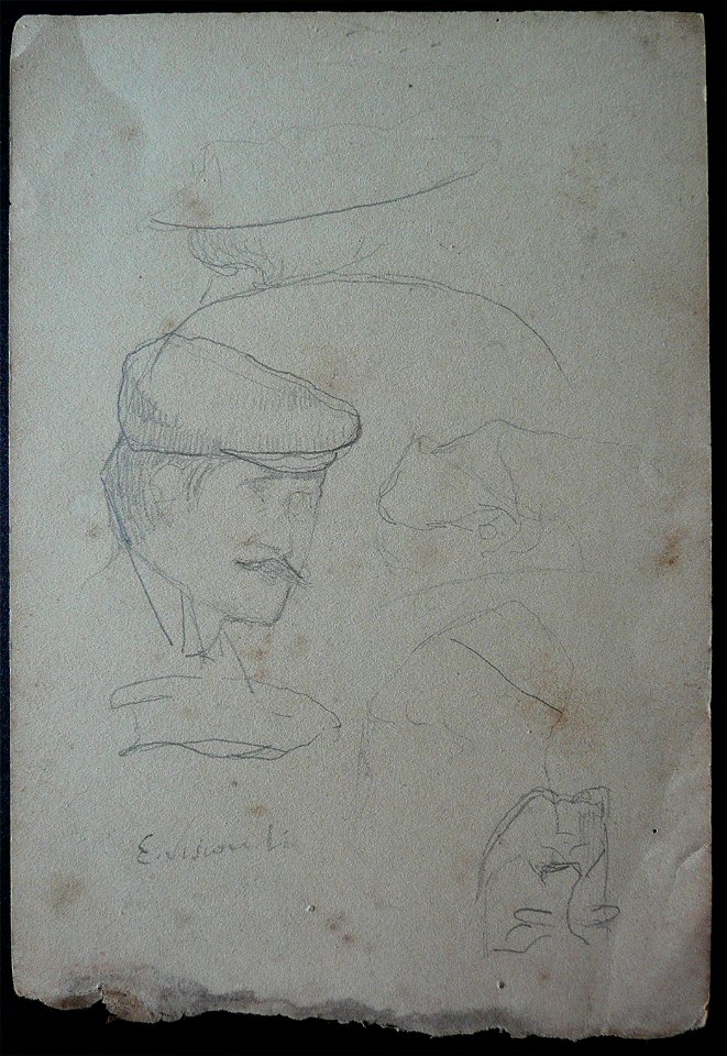 EliseuVisconti-D907-Figuras a bordo – Desmembrado de um caderno de anotações