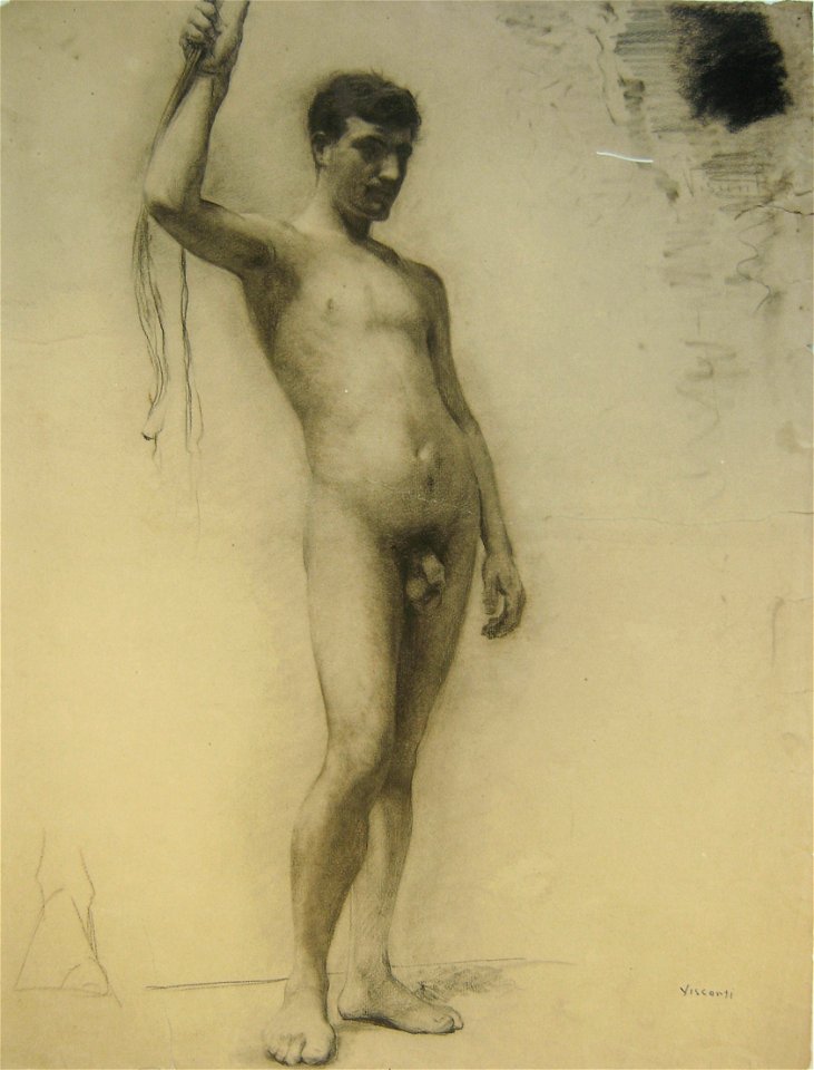 EliseuVisconti-D342-Nu masculino de pé (1)
