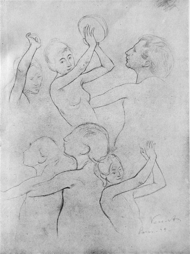 EliseuVisconti-D355-Figuras dançando – Esboço para “Oréadas”