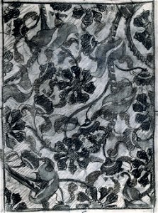 EliseuVisconti-D824-Plantas e flores estilizadas – Estudo para tecido