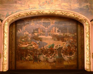 EliseuVisconti-P711-A influência das Artes sobre a Civilização – Pano de boca do Theatro Municipal do Rio de Janeiro