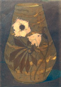 EliseuVisconti-D828-Vaso com flores – Estudo para vaso em porcelana