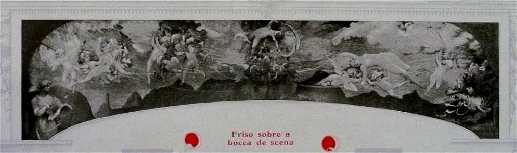 EliseuVisconti-P734-A poesia e o amor afastando a virtude do vício – Primitivo friso sobre o proscênio do Theatro Municipal do Rio de Janeiro