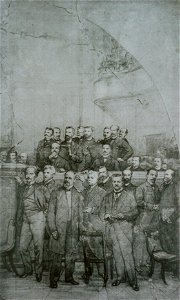 EliseuVisconti-D742-Assinatura da Constituição de 1891 – Cartão (lado direito) para a decoração da mesa diretora da Assembleia Legislativa do Rio de Janeiro – Palácio Tiradentes