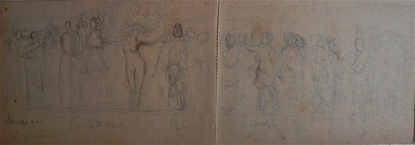 EliseuVisconti-D751-Figuras – Esboço para painel decorativo