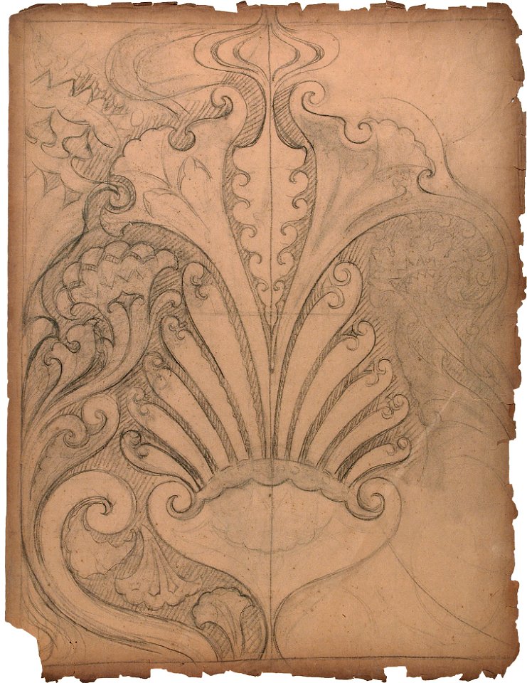 EliseuVisconti-D817-Motivo ornamental – Estudo para ornato (2)