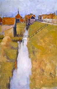 Elizabeth Adela Stanhope Forbes (1859-1912) - Volendam, Holland, from the Zuidende - T04171 - Tate