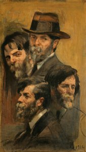 EliseuVisconti-P011-Autorretrato em quatro posições