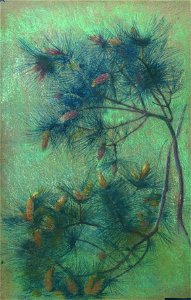 EliseuVisconti-D835-Galhos de pinheiro – Estudo para tecido (1)