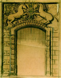 EliseuVisconti-D845-Portal encimado por cavalos – Estudo