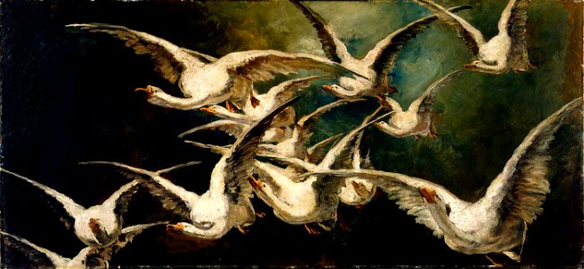 Elizabeth Nourse - Flock of Geese - 1952.13.89 - Smithsonian American Art Museum
