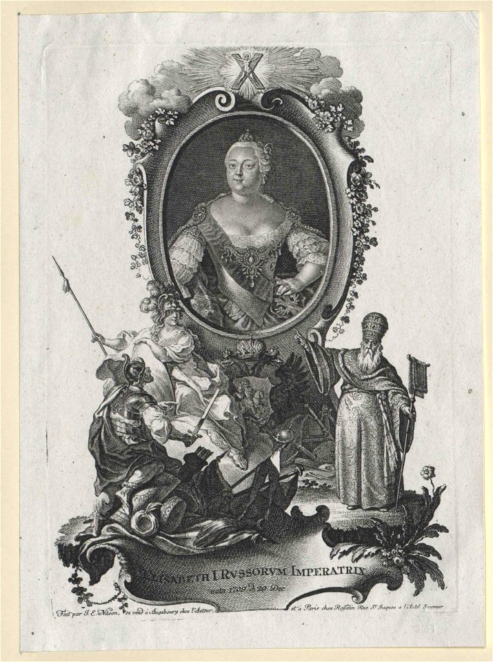 Elizabeth of Russia - engraving 04