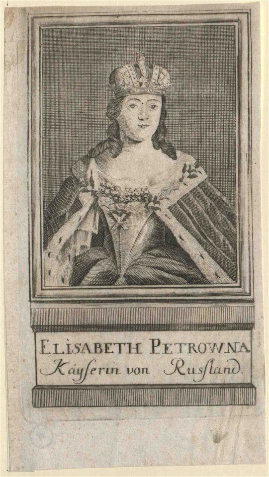 Elizabeth of Russia - engraving 06b