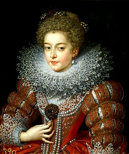 Elizabeth of France by Frans Pourbus (Prado) 2. Free illustration for personal and commercial use.