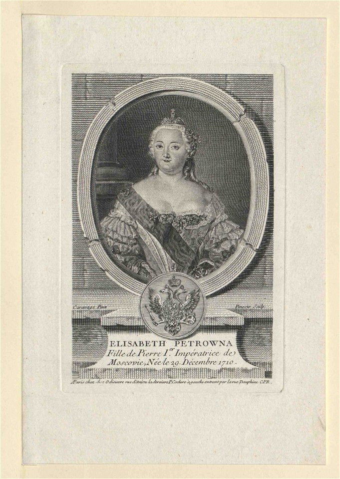 Elizabeth of Russia - engraving 08