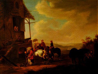 Elizabeth Smith (1733-1790) - A Roadside Halt (after Philips Wouwerman) - 719433 - National Trust