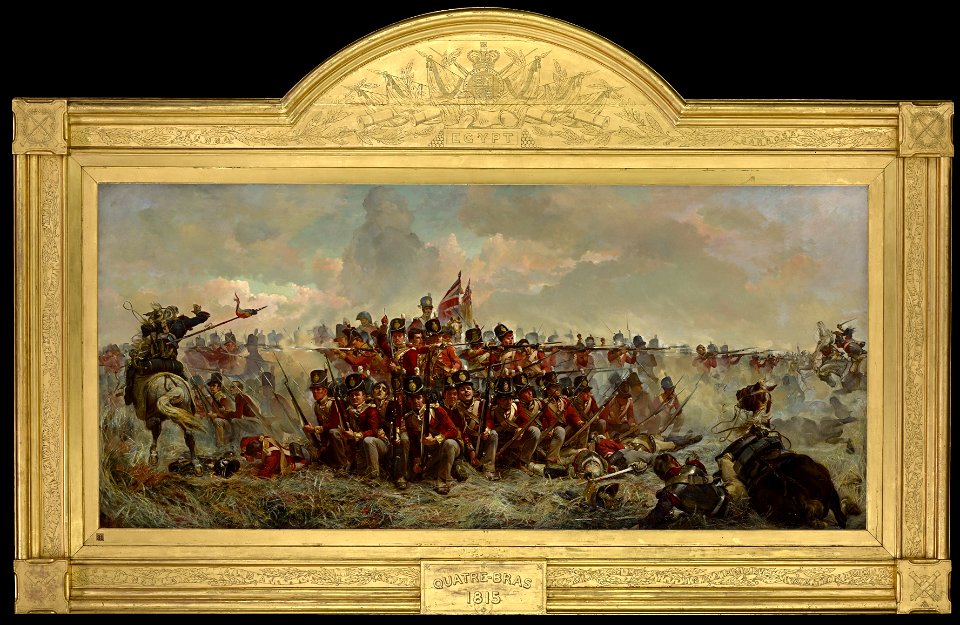 Elizabeth Thompson - The 28th Regiment at Quatre Bras - Google Art Project
