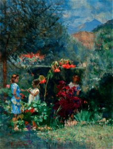 EliseuVisconti-P627-Três meninas no jardim