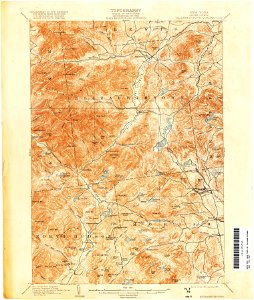 Elizabethtown New York USGS topo map 1892