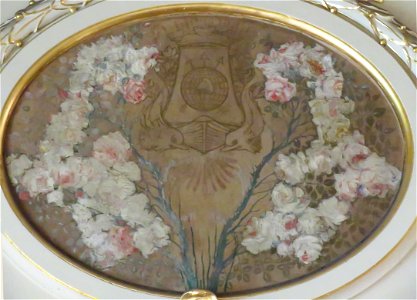 EliseuVisconti-P721-Brasão com flores – Medalhão no foyer do Theatro Municipal do Rio de Janeiro (2)