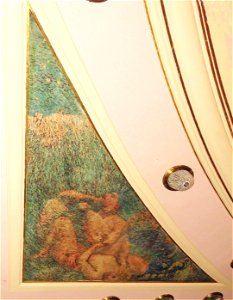 EliseuVisconti-P727-Alegoria ao Drama – Francesca da Rímini – Triângulo do teto sobre a plateia do Theatro Municipal do Rio de Janeiro