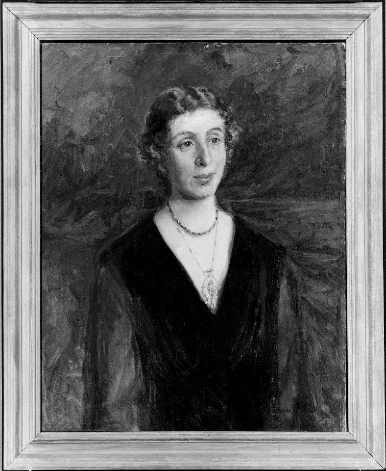 Ellen Hagen, 1873-1967, född Wadström, kvinnosaksförkämpe, redaktör, socialt och politisk verksam - Nationalmuseum - 39764