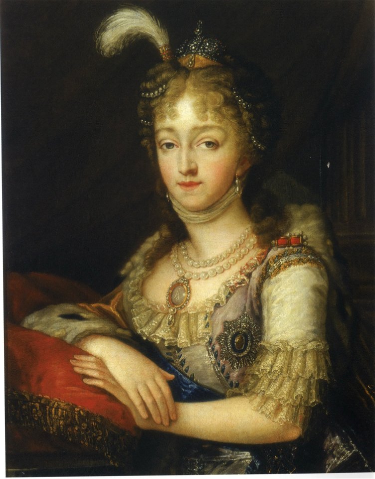 Elizabeth Alexeevna (Tonci type) by anonymous (19 c., Hermitage)