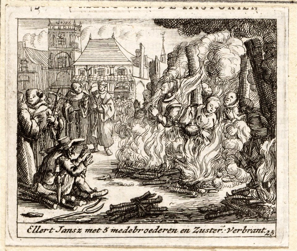Ellert Jansz met 5 medebroederen en zuster verbrant, objectnr A 41984