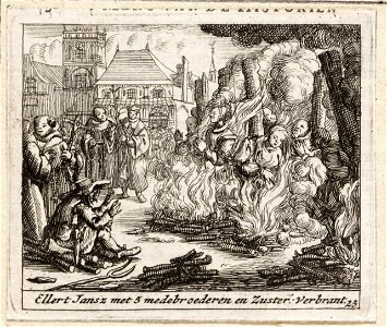 Ellert Jansz met 5 medebroederen en zuster verbrant, objectnr A 41984