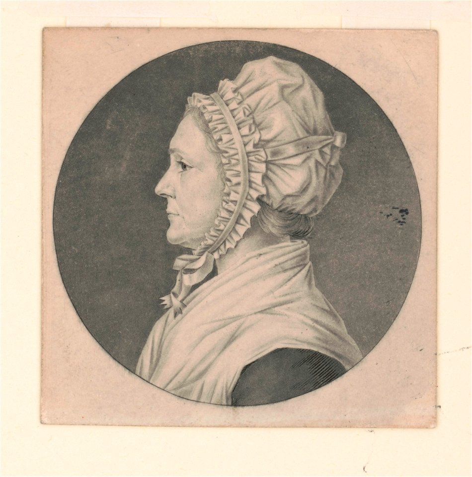 Elizabeth Custis Teakle Smith, head-and-shoulders portrait, left profile LCCN2007677911