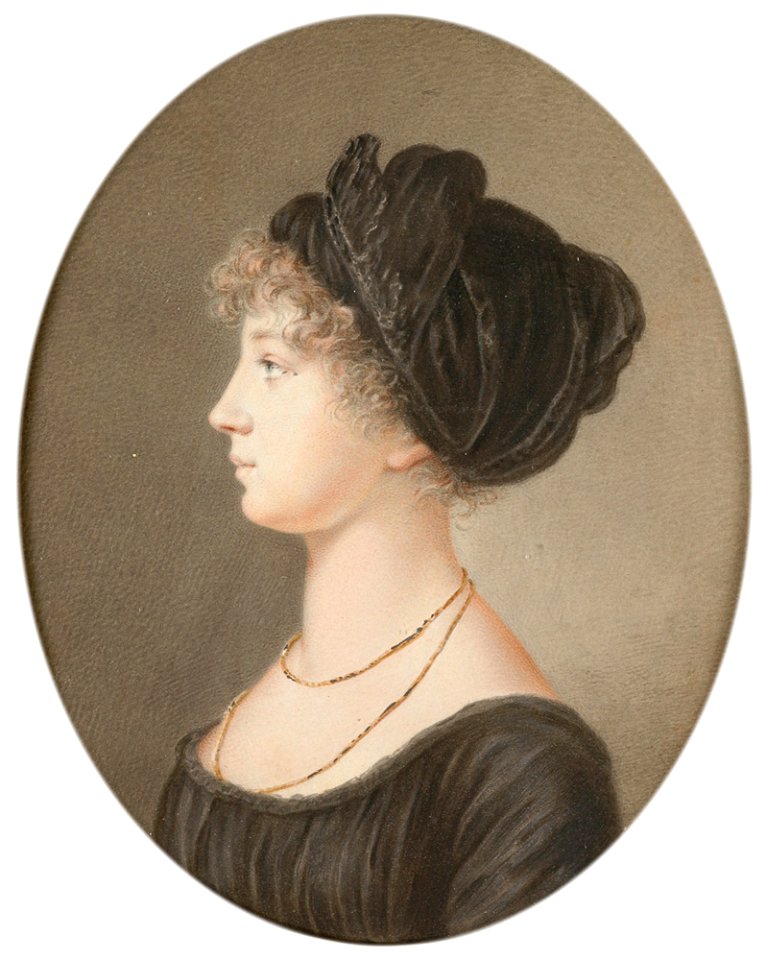 Elizabeth Alexeevna by Jean Henri Benner in mourning