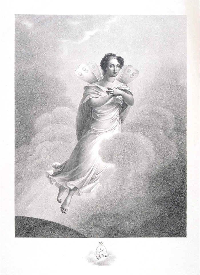 Elizabeth Alexeievna as Psyche by anonim (1826)