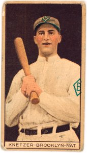 Elmer Knetzer, Brooklyn Dodgers, baseball card portrait LCCN2008677446