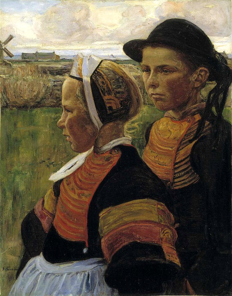 Elizabeth Nourse - Le frÌ¬re et la soeur, Penmarc'h - 1991.170 - Smithsonian American Art Museum