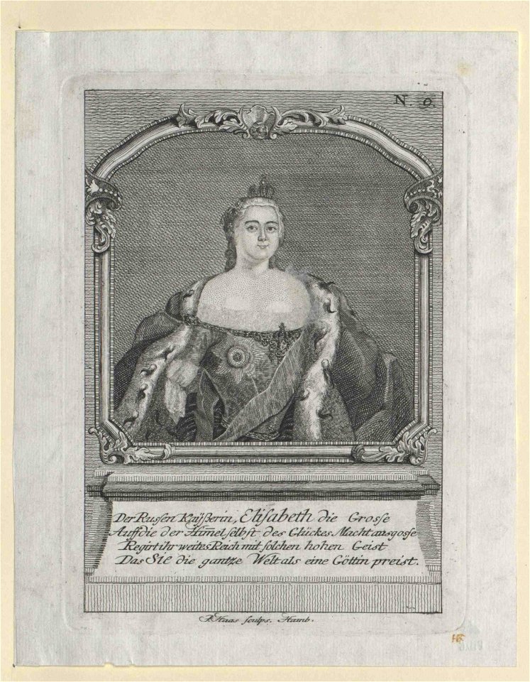 Elizabeth of Russia - engraving 01