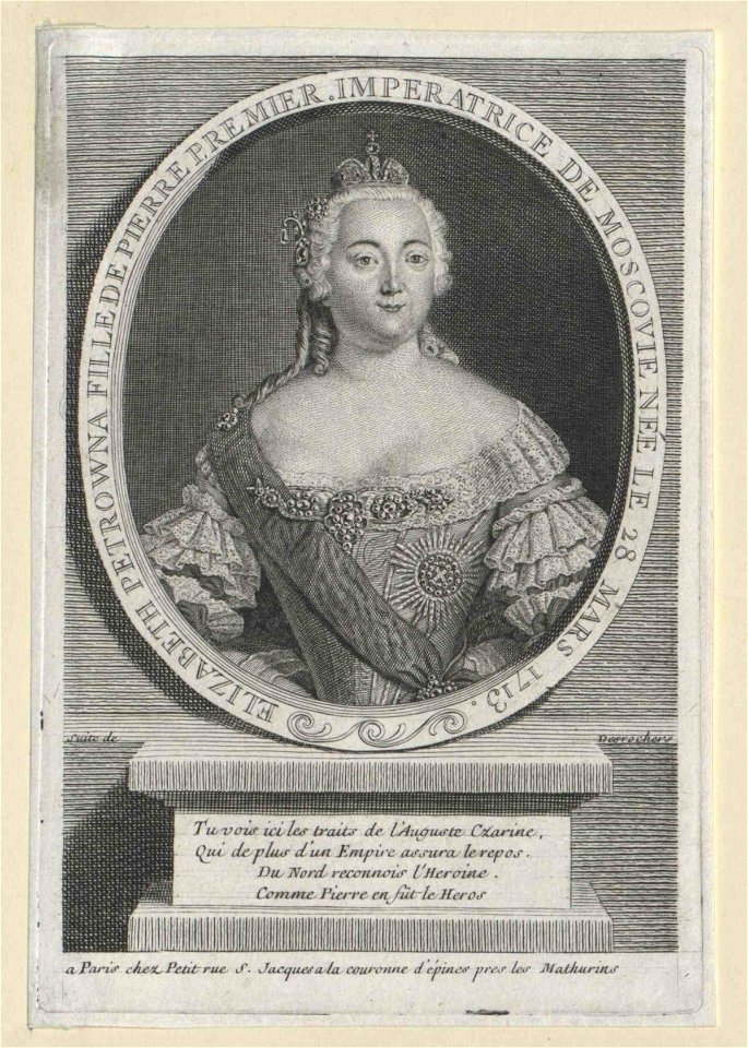 Elizabeth of Russia - engraving 08a