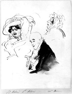 Elizabeth Vassall Fox, Lady Holland; Henry Richard Vassall Fox, 3rd Baron Holland; Mrs Brown by Sir Edwin Henry Landseer