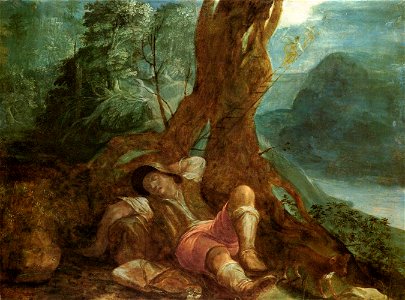 Adam Elsheimer - Jacob's Dream - WGA7493. Free illustration for personal and commercial use.
