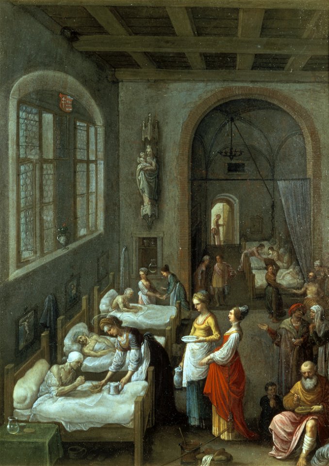 St Elizabeth visiting a hospital. Wellcome L0015276