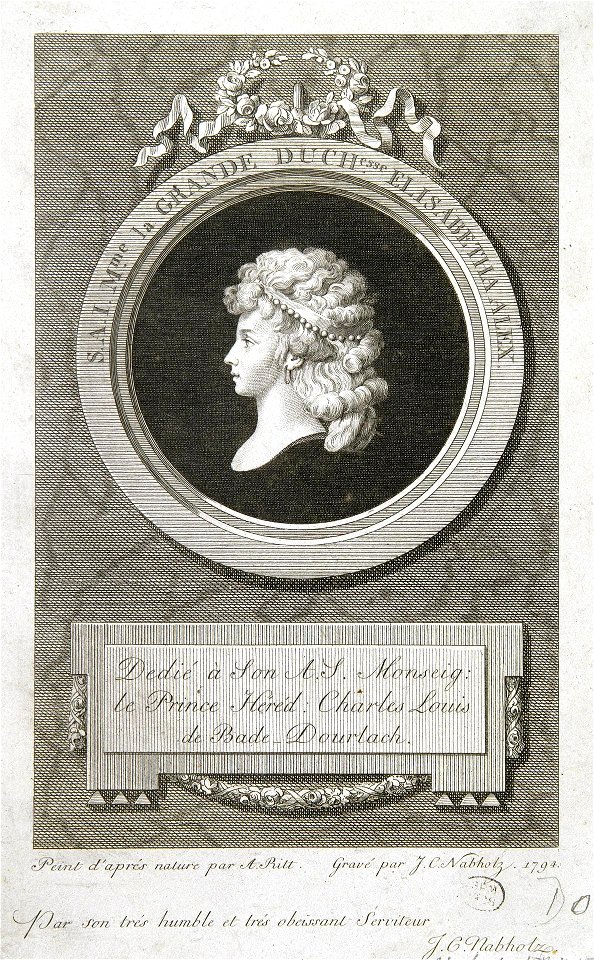 Elizaveta Alexeevna (1794) by Nabholtz after Ritt