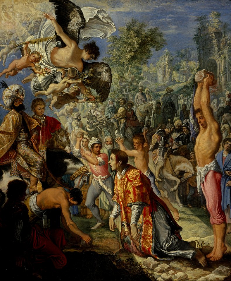 Adam Elsheimer - Steinigung des heiligen Stephanus (Edinburgh)