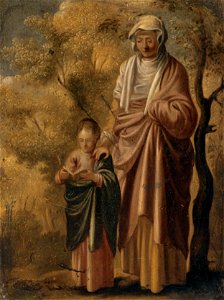 Adam Elsheimer (Nachfolger) - Die jungendliche Jungfrau Maria mit der heiligen Anna