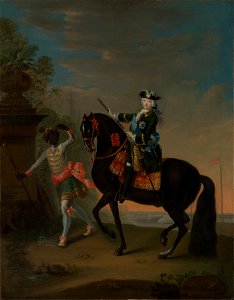 Elizaveta with Black Servant att. to Grooth (after 1743–49, MetMuseum)