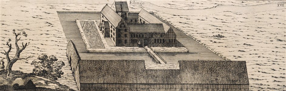 Ellinge Castle in 1680