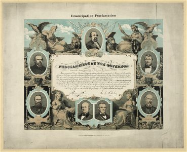Emancipation Proclamation. Proclamation by the governor - E. Knobel, fec. LCCN2004665371