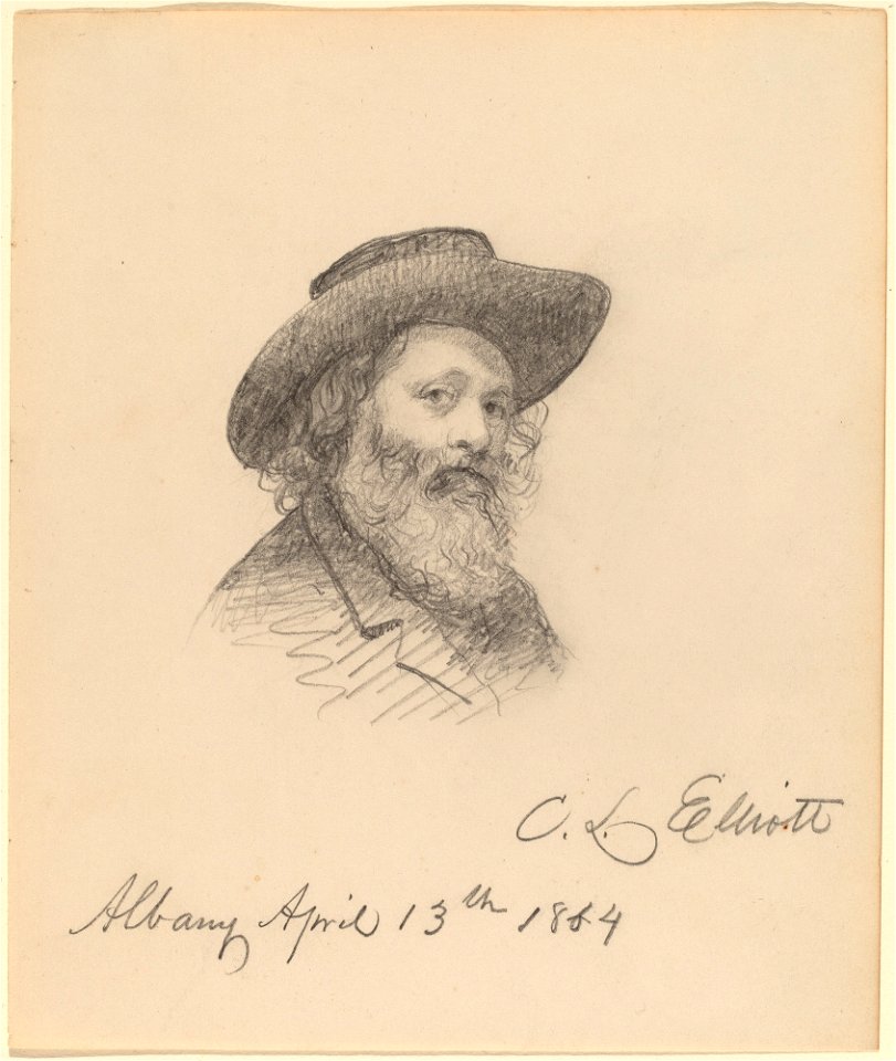 Charles Loring Elliott - Portrait of the Artist Asa W. Twitchell (1864)