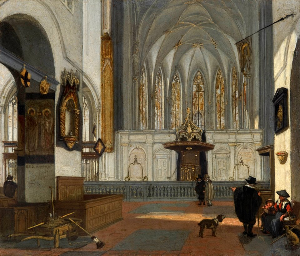 Emanuel de Witte - View of the choir of St John's church in Utrecht 