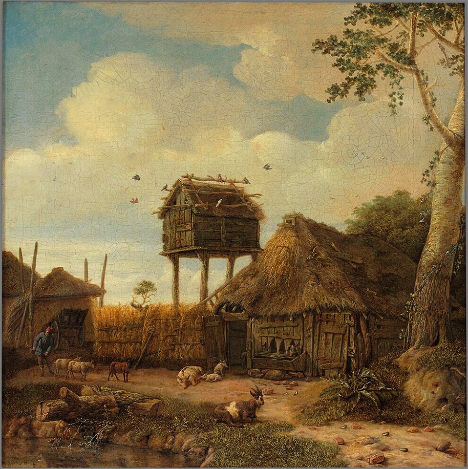 Emanuel Murant - Boerenerf met duiventil - 1553 (OK) - Museum Boijmans Van Beuningen