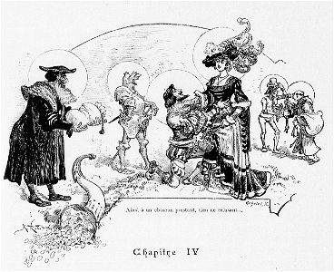 Eloge des dettes - Tiers Livre de Rabelais illustré par Albert Robida, chap. IV