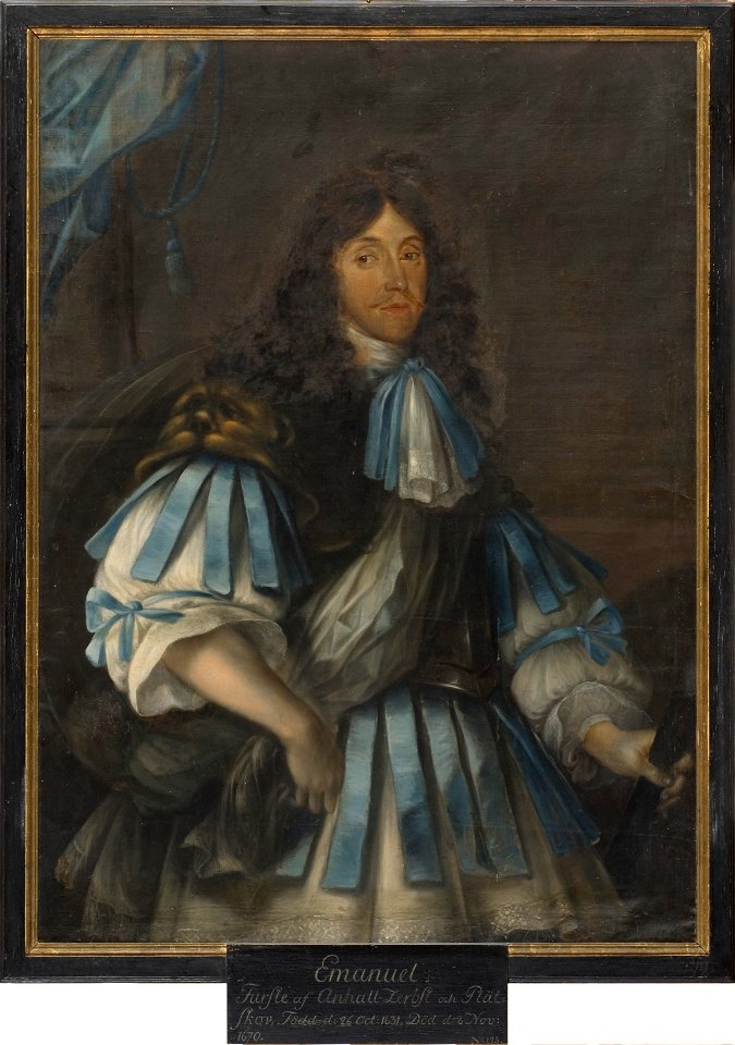 Emanuel, 1631-1670, furste av Anhalt-Plötzkau Anhalt- Köthen - Nationalmuseum - 15532